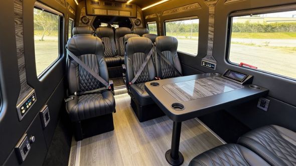 allentown 12 passenger sprinter van interior